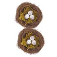 thumbnail image 4 of 2 Sets Simulated Bird Nest Decoration With Fake Eggs Easter Party Faux Bird Nest Decor Photo Prop, 4 of 9