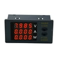 thumbnail image 1 of DC 0-100V 10A 1000W 3-in- Electricity Meter Digital Ammeter Voltmeter Power, 1 of 8