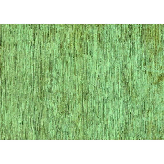 Ahgly Company Indoor Rectangle Abstract Turquoise Blue Modern Area Rugs, 8' x 12'