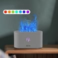 thumbnail image 2 of Oil Diffuser Air Humidifier With Flame Led Light 7 Colors 180mL Capacity (8 Hours) Noiseless Operation Auto Off Perfect For Home Bedroom Gifts, 2 of 9