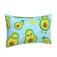 thumbnail image 2 of Bingfone Cartoon Avocado Standard Size Pillowcase, Long Staple Pure Cotton Envelope Closure Pillow Cover,20"X30", 2 of 9