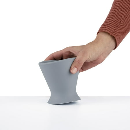 Ingenuity Bokee Baby Bottle Holder Hands Free – One-Hand Bottle Prep (Grey)