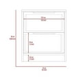 thumbnail image 6 of TUHOME Kaia Nightstand  Engineered Wood Nightstands in  Gray, 6 of 7