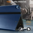 thumbnail image 3 of JETech Case for iPad (A16) 11th/10th Generation (2025/2022), PU Leather Business Folio Protective Tablet Cover with Pencil Holder & Pocket, Multi-Angle Viewing (Navy), 3 of 6