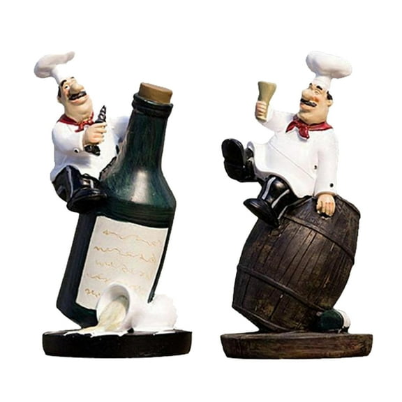 Delicate Chef Figurine Ornament Statues Model kitchen and home Restaurant Decor