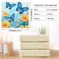 thumbnail image 3 of Yellow Daisy Butterflies Kitchen Cloth Dish Towels for Drying Washing Absorbent Dish Rags Reusable soft kitchen dishcloth set 6 Pack, 3 of 9
