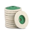 thumbnail image 4 of Bgsha 10 Pcs 100mm 4 Pouces Laine Meuleuse d'Angle Disque de Polissage Kit, 4 of 9