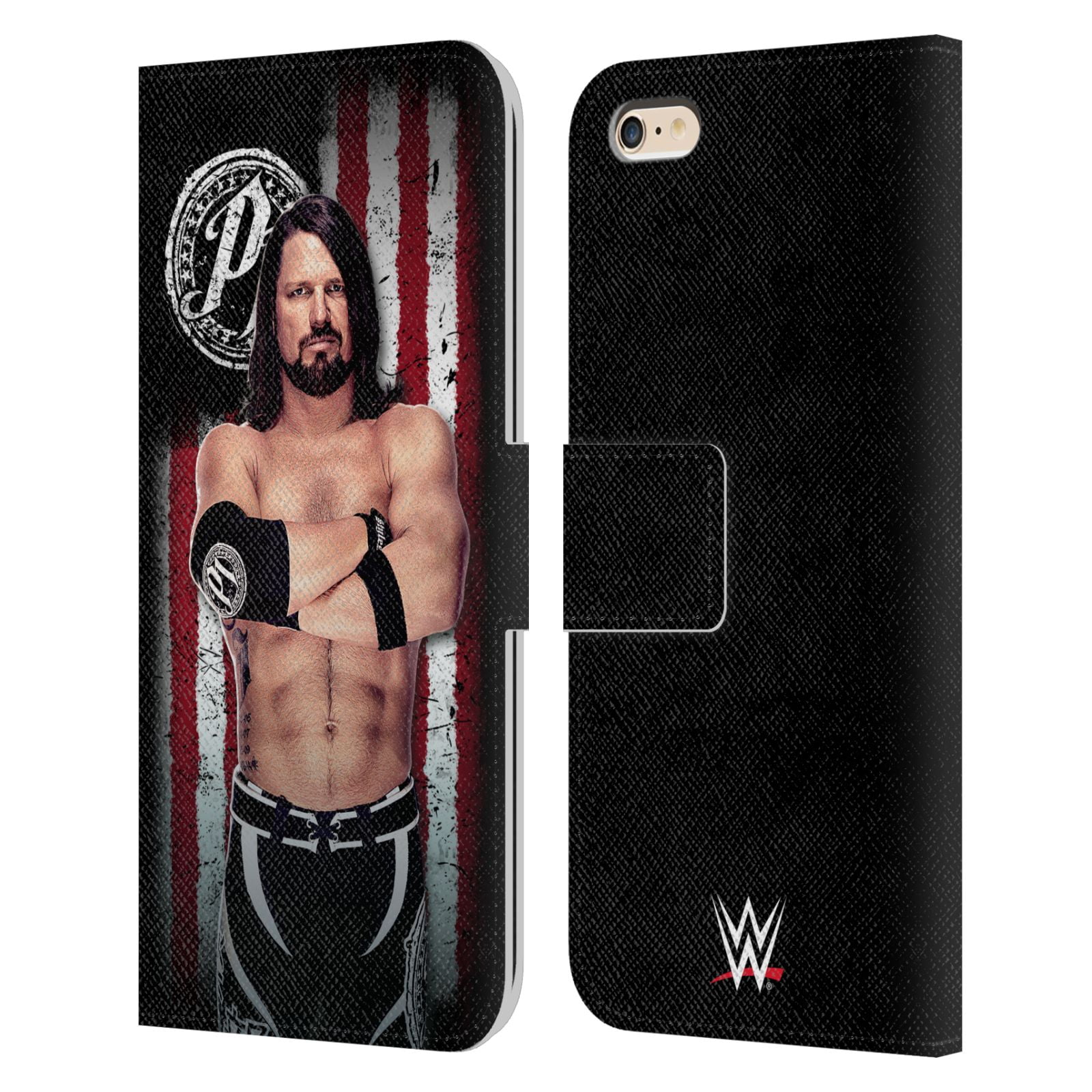 2017 Head Case Designs Officially Licensed WWE AJ Styles Superstars Leather Book Wallet Case Cover Compatible with Apple iPad Pro 10.5 