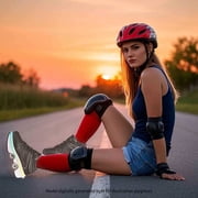 2-in-1 Roller Skate Shoes & Sneakers,LED Roller Shoes,Shoes with Wheels for Women,Light Up Roller Skates Suitable for Outdoor Fun & Sports Skating