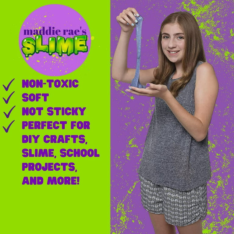 SCS Direct Maddie Rae's Slime Making Glue - 1/2 Gallon Clear and 1/2 Gallon  White 2pk Value Pack- Non Toxic, School Grade Formula