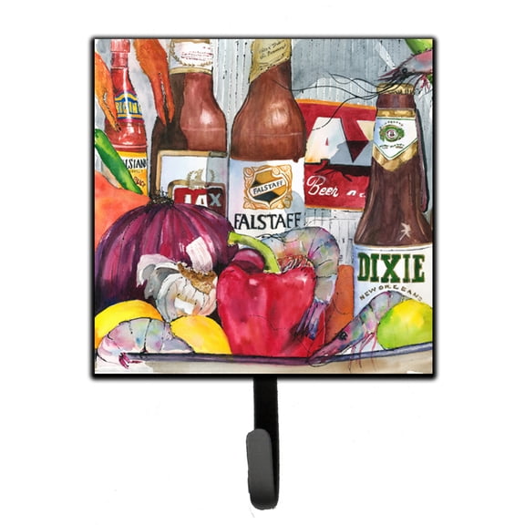 Carolines Treasures 1017-1SH4  Orleans Beers and Spices Leash or Key Holder 7Hx4.25W multicolor