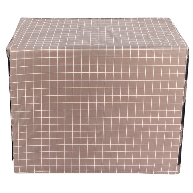 Dog Crate Cover, Foldable Dog Cage Cover Scratch-resistant Anti- Dustproof For Outdoor Grid S:24inches