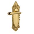 thumbnail image 2 of Nostalgic Warehouse Victorian Plate Single Dummy Fleur Lever in Polished Brass, 2 of 3