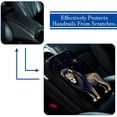 thumbnail image 5 of Leo Printed Furry Soft 12.5x8.2 Inch Car Armrest Mat Cover Accessories, 5 of 6