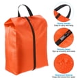 thumbnail image 3 of Uxcell Shoe Bags for Travel, Portable Shoe Bag with Zipper for Travel, Orange 4 Pack, 3 of 5
