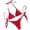 Red, variant on LIUJUNSHOP Cheeky Triangle Bikini Sets for Women Sexy String Bathing Suit 2 Piece