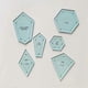 thumbnail image 2 of 300 Pieces Paper Patchwork Shapes Acrylic Quilt Template Quilting Patchwork Patchwork Craft Sewing-hy, 2 of 5
