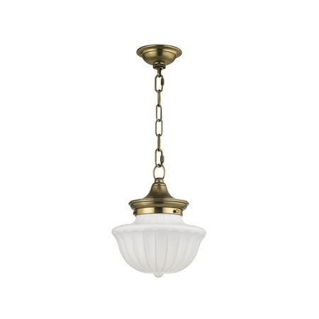 5009-AGB-Hudson Valley Lighting-Dutchess - One Light Small Pendant - 9 Inches Wide by 11.25 Inches High-Aged Brass Finish