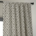 thumbnail image 5 of Martinique Taupe Printed Cotton Hotel Blackout Curtain (1 Panel), Martinique Taupe, 50W X 108L, 5 of 11