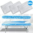thumbnail image 1 of 100Pcs Disposable Bedspread Covers Spa Massage Bed Sheets Transparent Waterproof Film, 1 of 5
