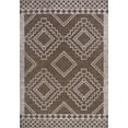 thumbnail image 3 of JONATHAN Y SANTA MONICA 8 x 10 Area Rug, Marokko Diamond Tribal Medallion - Brown/Beige, SMB127B-8, 3 of 7