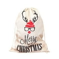 thumbnail image 2 of Christmas Santa Sack Large Christmas Canvas Gift Bag With Drawstring Reusable Personalized Best Gift For Xmas Package Storage Christmas, 2 of 5