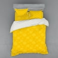 thumbnail image 2 of Ambesonne Summer Bedding Set 3 Pcs, Sun Solar Sketchy, Twin XL, Yellow, 2 of 3