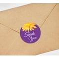 thumbnail image 4 of Darling Souvenir 45 Pcs Aster Flower Purple Thank You Stickers Round Envelope Seal-1.6 Inches, 4 of 4