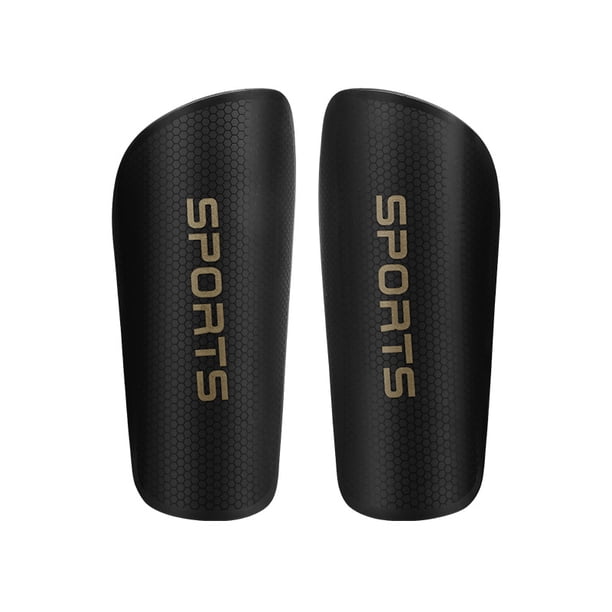 Protector de piernas de fútbol con forma de panal, engrosado, con tablero de enchufe fijo, transpirable, para deportes, correr, con enchufe, para hombre