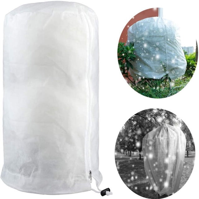 Housse D'hivernage pour Plante Housse de Protection pour Arbuste Sac de Protection des Arbuste Arbre Arbuste Sac Non Tissé Réutilisable pour Fleurs d'Extérieur Arbustes (80 x 100cm)