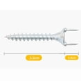 thumbnail image 4 of 50pcs Seamless Nails Double-headed Screw Solid Wood Baseboard Seamless Nails Foot Line Special Nails Security Screws, 4 of 5