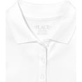 thumbnail image 3 of The Children's Place Girls Uniform Short Sleeve Pique Polo, Sizes XS-XXL, 3 of 6