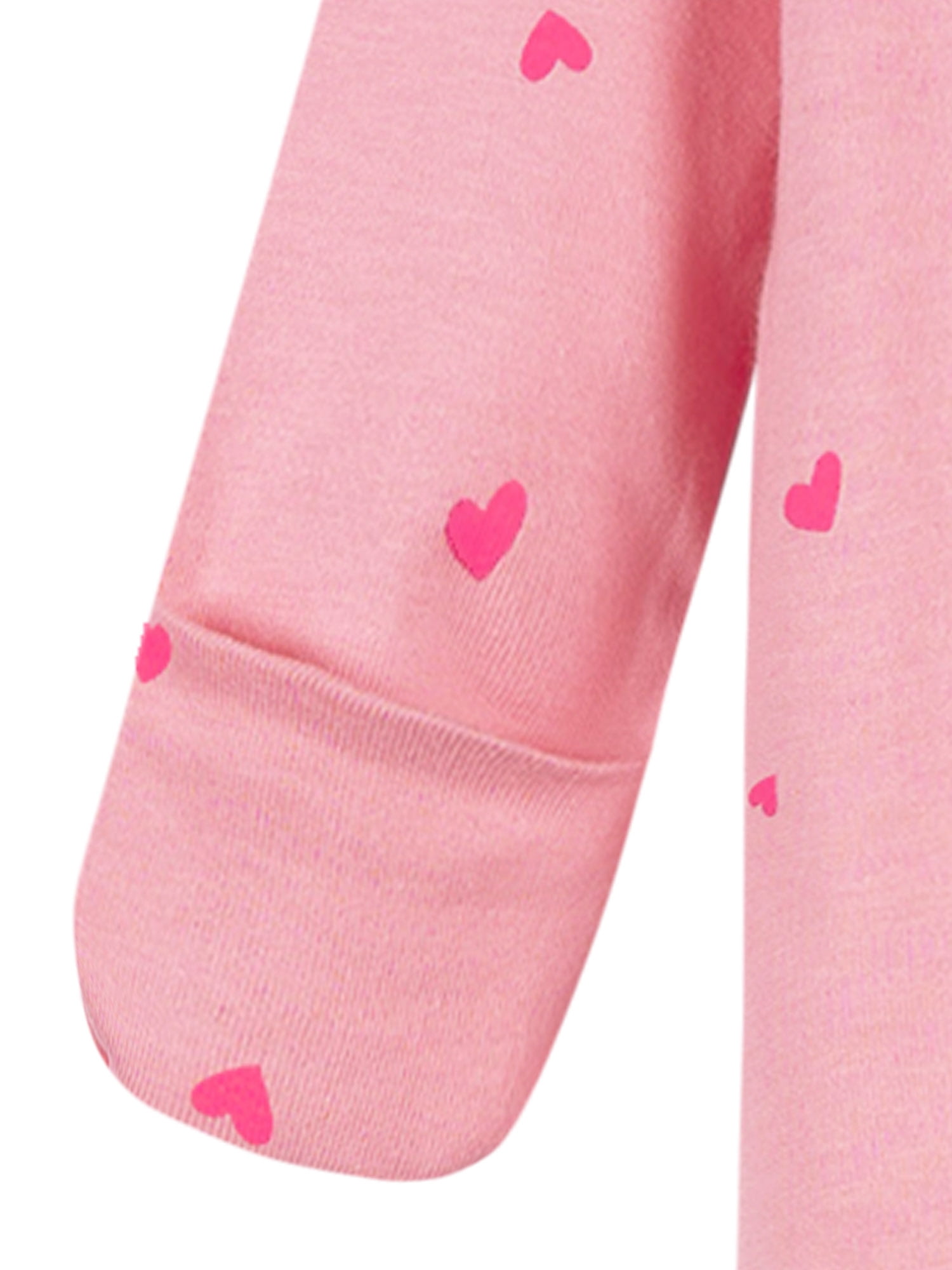 Gerber Baby Girl 2-Way Zipper Cotton Sleep 'N Play Footed Pajamas, 2-Pack, Sizes Newborn - 3/6 Months