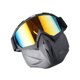 thumbnail image 2 of Máscara de esquí transpirable, gafas aislantes para exteriores, a prueba de viento, protección UV, equipo de esquí moderno, para deportes de nieve, rendimiento en todas las estaciones, tela, 2 of 7