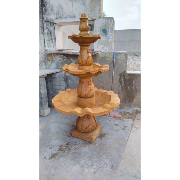 Marble Fountain Handcarved White Marble Water Fountain for Outdoor Garden Luxury Home Decor