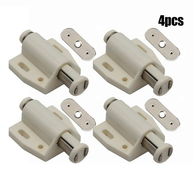 4Pcs Single Magnetic Pressure Push To Open Touch Latch Cabinet Doors