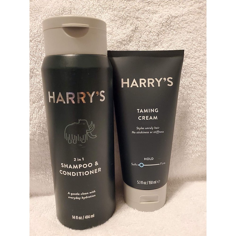 Hair Care Combo Kits by Harry's, 2 in 1 Shampoo/Conditioner 14 Oz, with