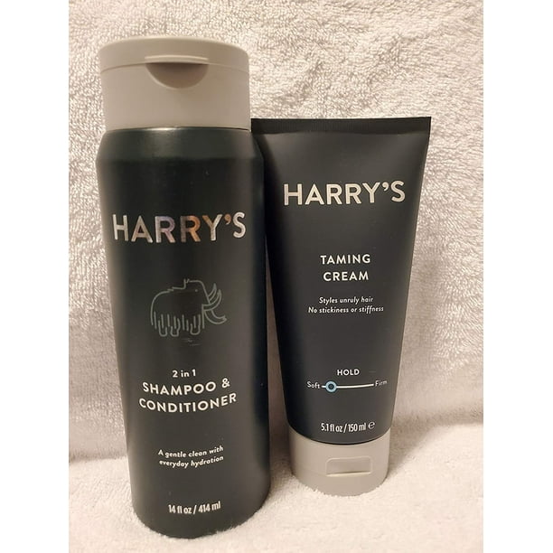 Hair Care Combo Kits by Harry's, 2 in 1 Shampoo/Conditioner 14 Oz, with