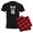 With Red Plaid Pant, variant on CafePress - Alpha Omega T Shirt Pajamas - Men's Dark Loose Fit Cotton Pajama Set