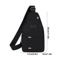 thumbnail image 5 of Deeceymbur Men Chest Bag Large Capacity Waterproof Crossbody Shoulder Messenger Sling Bag for Travel Hiking Daily Casual Use, 5 of 8