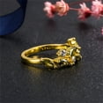 thumbnail image 4 of Minnieouse Anillo de cristal para mujer, nudillo estético, aniversario, compromiso, joyería de moda, fiesta, Club, novia, presente, tamaño 8 Tamaño 8 20piezas, 4 of 6