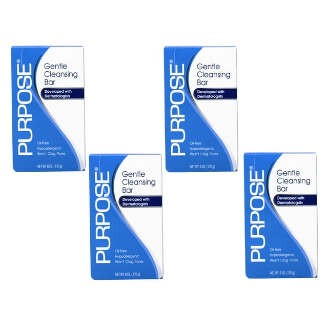 Barra limpiadora Purpose, suave, sin aceite, 180 ml, paquete de 4