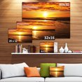 thumbnail image 4 of Design Art - Bright Yellow Sunset over Waves, 4 of 4