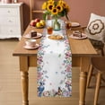 thumbnail image 2 of Spring Floral Table Runner 120 Inches, Watercolor Flower Butterflies Birds Plant Bed Runner Dresser Scarves Tabletop for Indoor Outdoor Parties/Ceremony/Banquet, 13"x 120", 2 of 8