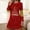 Red, variant on FDGIU Women's Christmas Sleep Dress, Long Sleeve Comfy Soft Nightie, Round Neck Tshirt Dress Casual House Dress