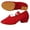 Rouge-1, variante sur Daeful Chaussures de Jazz pour Enfants Bout Rond Chaussure de Danse Pratique Talon Épais Escarpins Résistants à l'Usure Rouge-1 11.5C