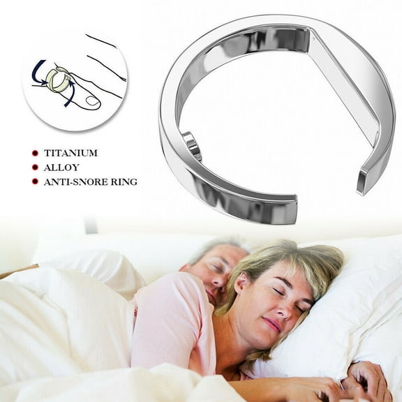 New Anti Snoring Ring Stopper Sleeping Breath Aid Stop Snore Therapy Good Night-S(1.5-1.7CM)