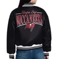 thumbnail image 3 of Women's Starter  Black Tampa Bay Buccaneers Satin Full-Snap Varsity Jacket, 3 of 3
