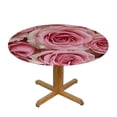 thumbnail image 3 of WYYP Roses Round Table Cover - Full Width Single-Sided Printing - 100% Polyester Fiber - Table Decoration White, 3 of 8