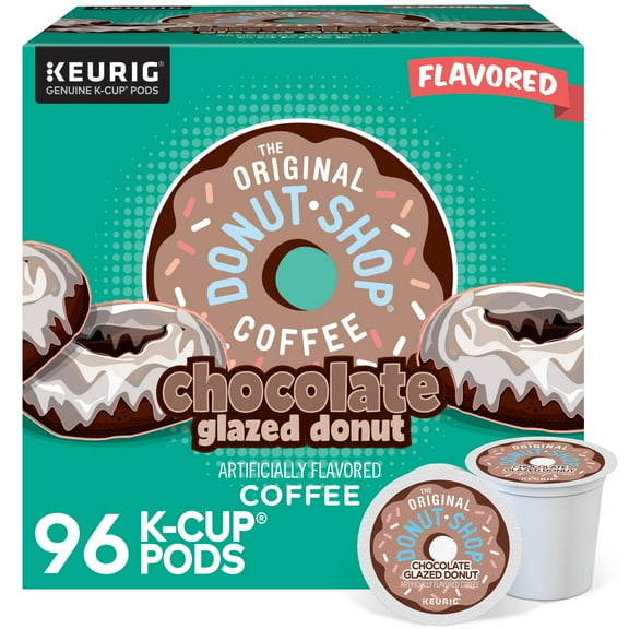 The Original Donut Shop Coffee Chocolate Glazed Donut, 96 K-Cup Pods